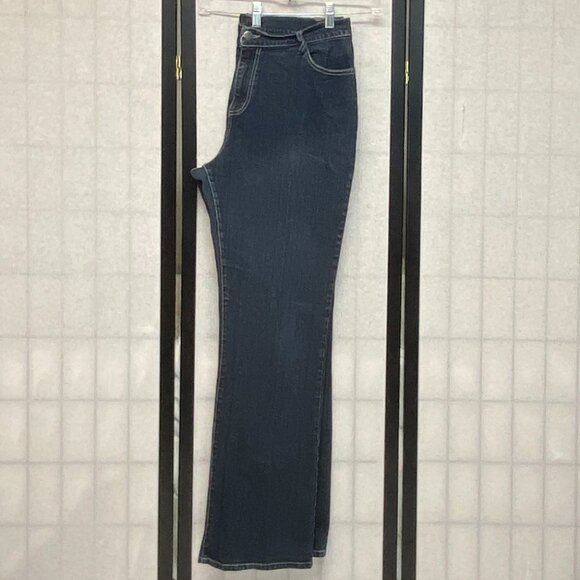 Vintage Zena High Rise 14 Embroider Jewel Pocket Denim Jeans Baggy Medium Wash - Picture 5 of 11